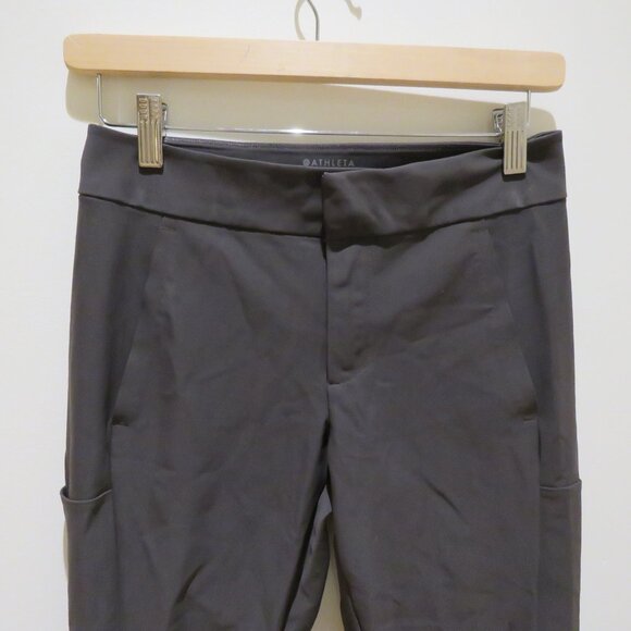 ATHLETA Stellar Trouser Pants in Shale Gray Office Travel Normcore Minimal 4P - Picture 5 of 14
